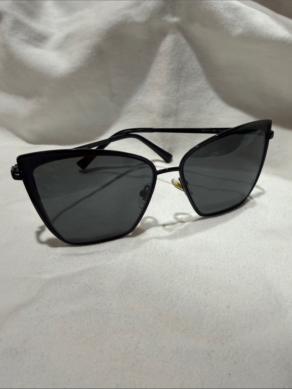 DIFF Becky II Black Polarized Sunglasses